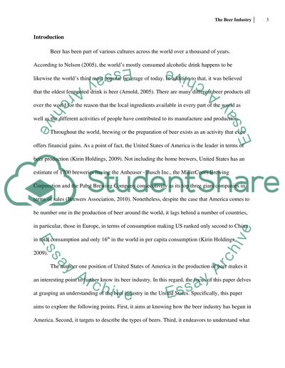 The Beer Industry in the United States