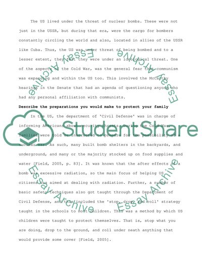 Cold War Era and the Threats to American Families