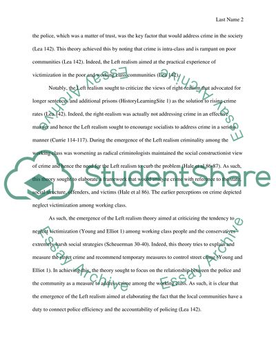 Explain the reasons why left realism emerged