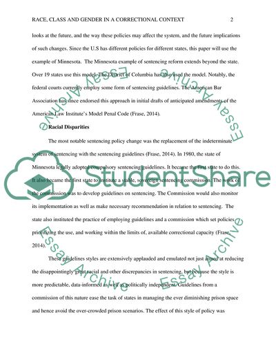 Race Class and Gender in a Correctional Context