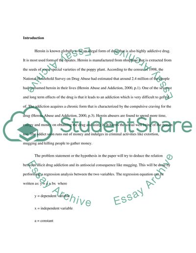 Heroin Addiction Leads to Mugging