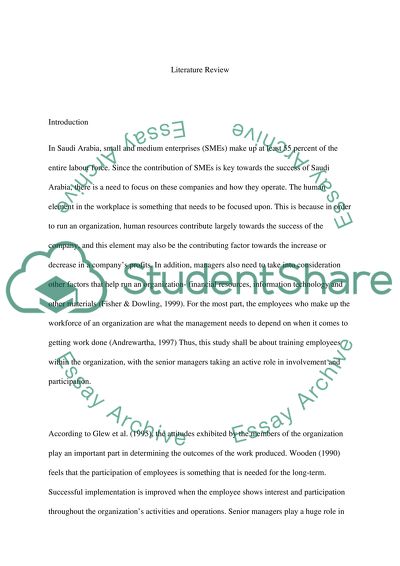 The Effectiveness of Management Training in Selected Saudi Arabia
