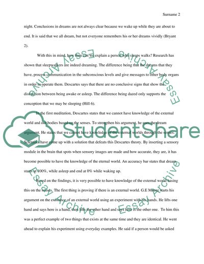 Explain Descartes skeptical argument according to a prompt