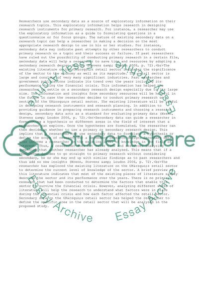 The UK Retail Sector