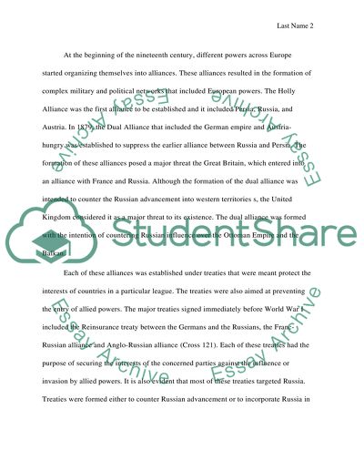 Causes of World War I