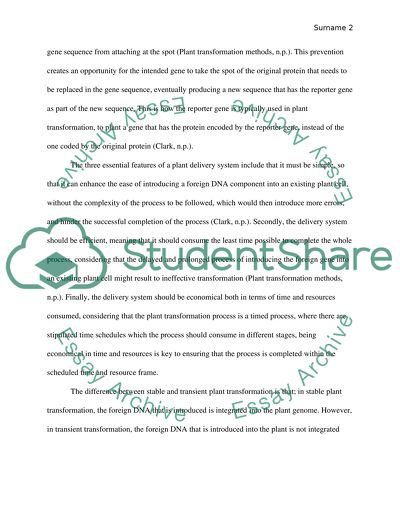 Quiz on Plant Biotechnology