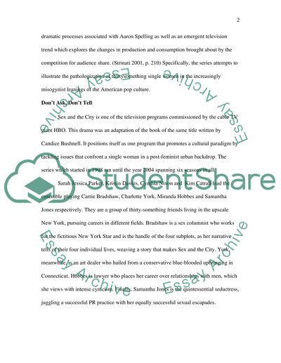 Communication Studies Television - Sex and the City