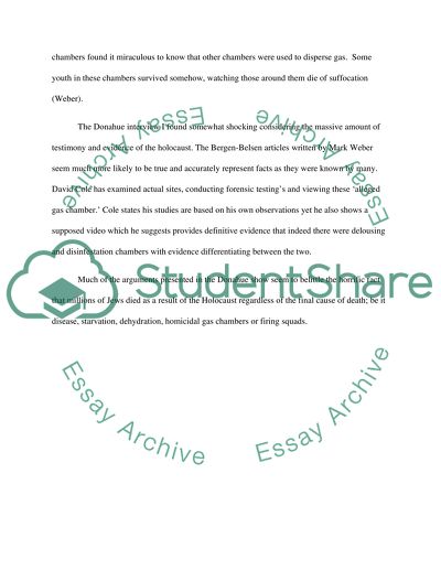 The Horrific Fact in the Donahue