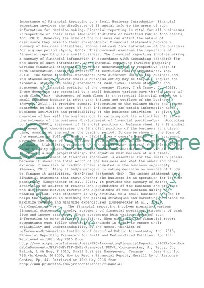 Why is financial reporting important to small business