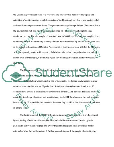 The Extent of the Human Rights Violation Is a Great Challenge in the Conflict in Ukraine