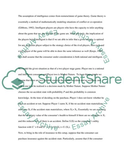 Economics game theory paper