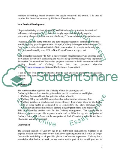 Key Facts about the Confectionery Market: Cadbury Brand