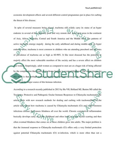 Trachoma, an Old Eye Infection