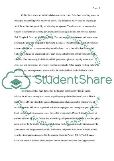 Using Power in Achieving Different Goals