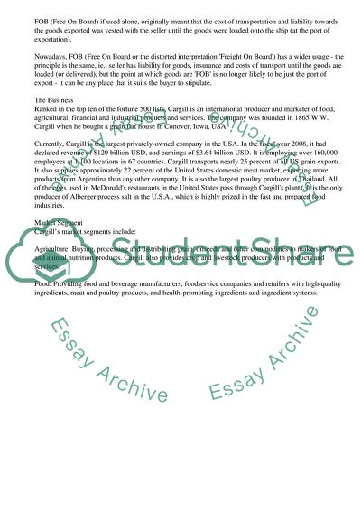 Freight Difference in Long Term Free-on-Board Sales