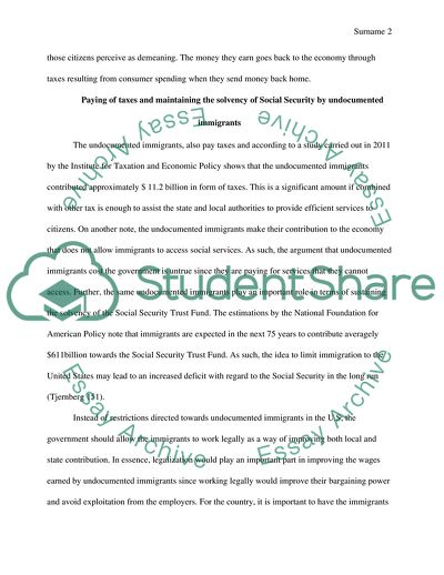 Illegal Immigrants in the USA