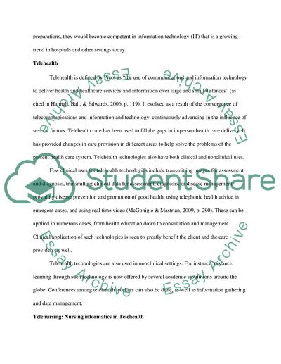 How Nursing Informatics has Affected the Telehealth Industry in the Past 5 Years