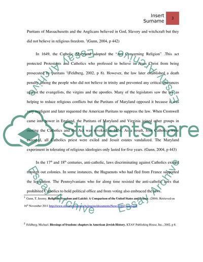 argumentative essay on freedom of religion