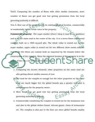A Residential Property Analysis