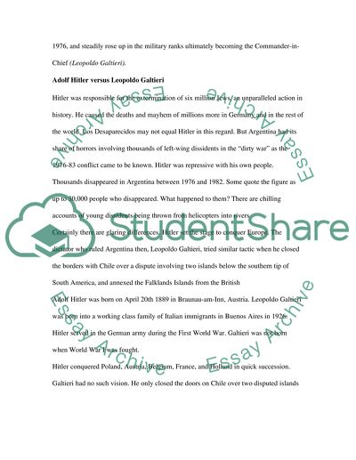 The Holocaust and Los Desaparecidos