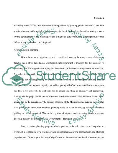 State System Planning Issues