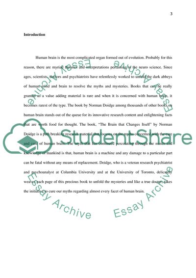 Analysis of the Brain that Changes Itself Book by Norman Doidge