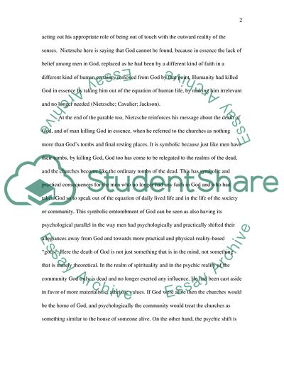 Parable of the Madman by Nietzsche