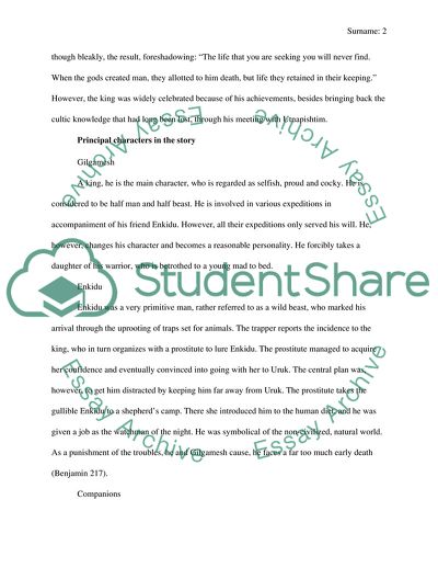 The Epic of Gilgamesh: Character and Theme Analysis