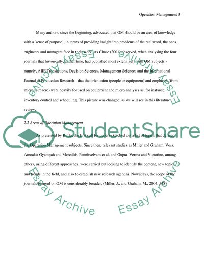 Operation Management at Acorn Furniture Distributor Company