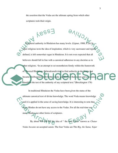 Scriptural Authority in Hinduism
