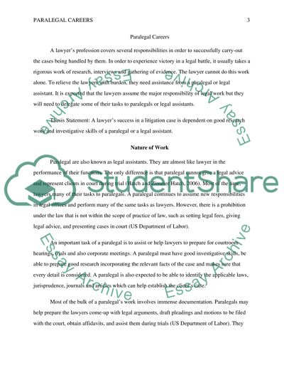 Paralegal Careers Issues