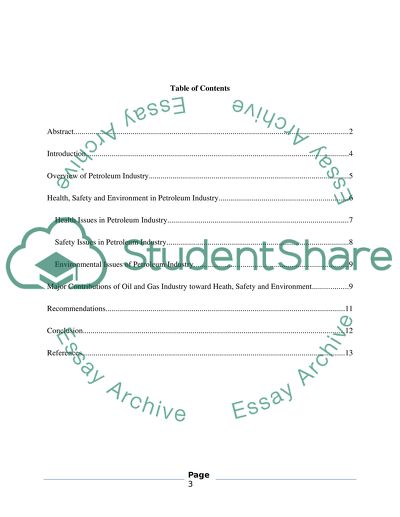 Health, Safety, and Environment in the Petroleum Industry