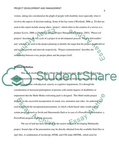 A Multi-Media Welcome Pack Project