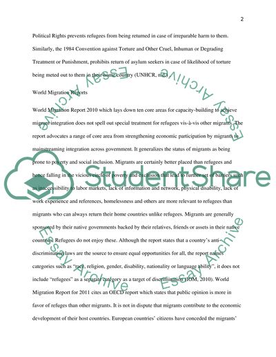 Distinguishing Between Refugees and Migrants