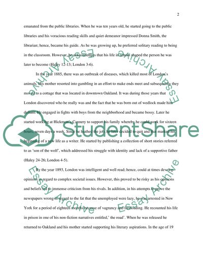 Jack Londons life, reputation, and characteristics of literature that he has written