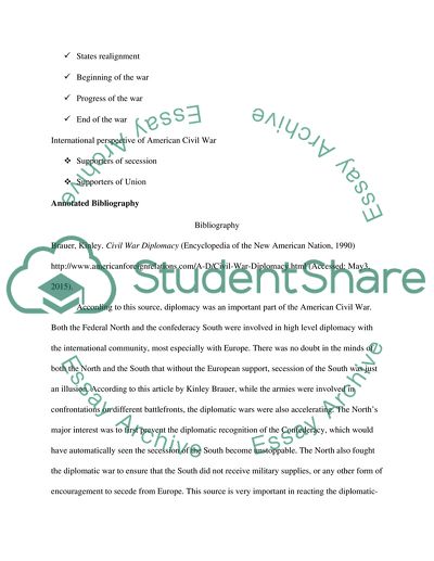 argumentative essay civil war