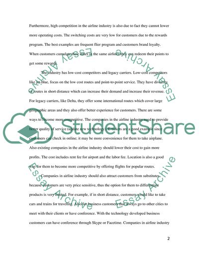 The airline industry in the US