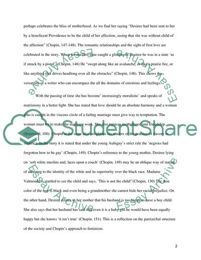 Desirees Baby by Kate Chopin