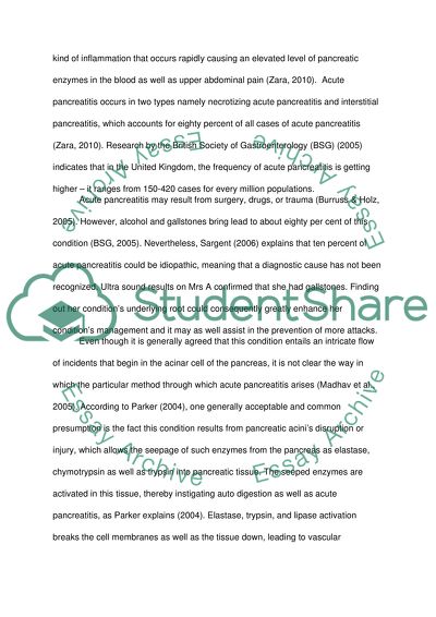 Acute Pancreatitis and Its Aetiology