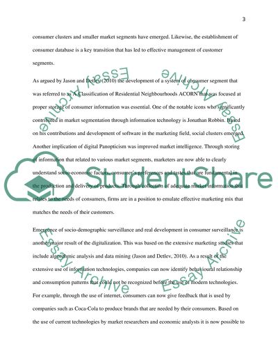 Implications of Digital Panopticism and Profiling for Consumers