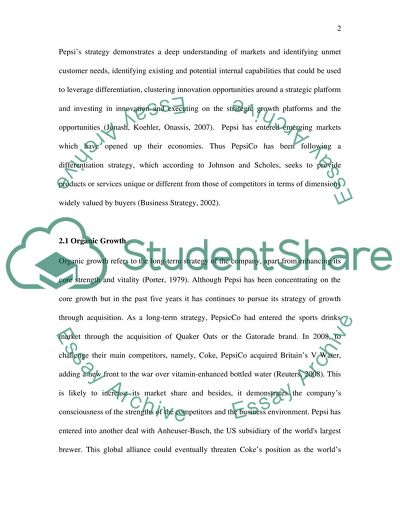 PepsiCos Competitive Advantage