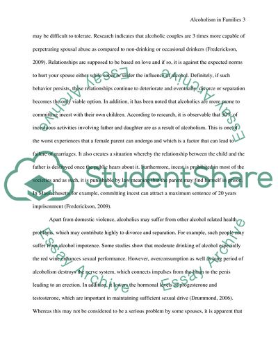 Alcoholism in families