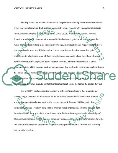 Critical Review Paper