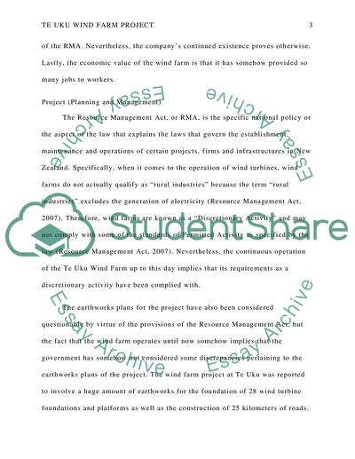 Te Uku - wind farm project