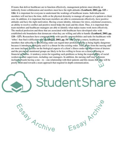 Inter-professional Practice in Scotland