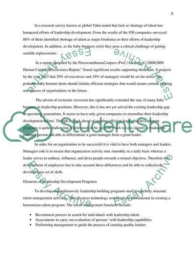 Global Leadership Development