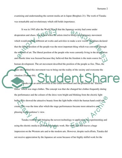 Gutai as critique of the traditional concept of Modernism