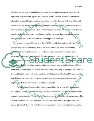 Legislation of Women Issues