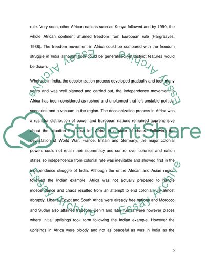 Was the postWorld War II decolonization movement too rushed, especially in Africa