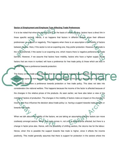The Determinants of Trade Policy Preferences in the UK